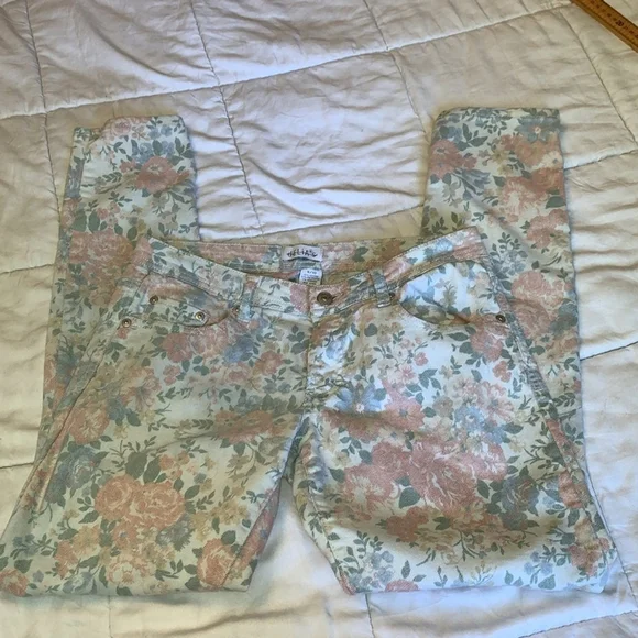 Delia floral skinny stretchy jeans size 9/10 - Picture 4 of 12